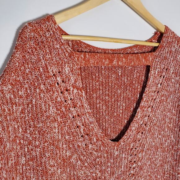 Pilcro Anthropologie red Rouge Pilcro Knit Tunic Sleeveless sweater top NWT - Picture 5 of 12
